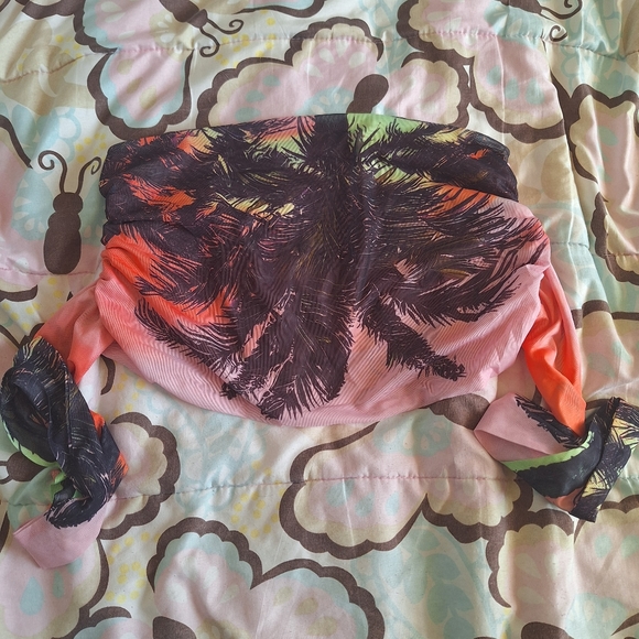 SHEIN 2XL Tropical Print Tube Top and Skirt - Picture 14 of 17